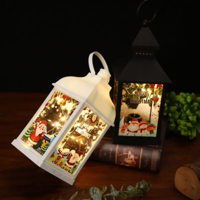 Christmas Portable Candle Light Storm Lantern