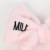 New Cute Solid Color English Cartoon Love Design Plush Hair Band Women's Face Wash Makeup Hair Band