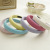 Korean New Gentle Candy Color Waffle Headband Increased Skull Top Sponge Headband Sweet Girl Versatile Hair Fixer