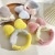 Online Influencer Fashion Same Style Face Wash Headband Creative Cotton-Filled Bow Tie Cute Spliced Headband Women's Hair Band Wholesale