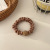 Korean New Leopard Print Ball Rhinestone Intestine Circle Girl Hair Ties/Hair Bands Large Intestine Hair Ring Simple Headband Headdress