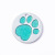 Alloy Pet round ID Tag Footprints Dog Tag