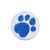 Alloy Pet round ID Tag Footprints Dog Tag