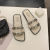 2022 TikTok Hot Summer European and American Style Metal Buckle Fashion Leisure Sandals Indoor Non-Slip Flat Sandals