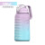 2000ml Spot Gradient Color Gym Outdoor Sports Bottle 2L Large Capacity Handshake Cup with Straw