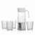 BLK Household Glass Pot Cup Set Jug Cold Water Bottle Water Pitcher Cup Set Cold Water Pot Set