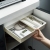 M24-Desktop Uncovered Concave Combination Storage Box Bedroom Mask Cosmetics Storage Box Kitchen Sundries Storage Basket