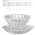 Glass Fruit Plate Living Room Home Tea Table Fruit Basket Creative and Slightly Luxury Wind Simple Candy Dried Snack Dish Basin Decoration