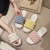 2022 Summer New Daily Thick-Soled Pearl Style Poop Feeling Outerwear Women Stylish Semi-Slippers Internet Hot Sandals Women