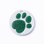 Alloy Pet round ID Tag Footprints Dog Tag