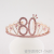 New Birthday Crown European and American 60 Digital Birthday Headband Bride Banquet Rhinestone Hair Accessories Alloy Headband Female