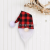 New Christmas Decoration Christmas Red Black Plaid Hat Bottle Cover Christmas Red Wine Bottle Decoration