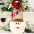 Christmas Decoration Supplies Linen Button Plaid Bottle Cover Cartoon Old Snowman Wine Bottle Bag Wine Gift Box