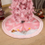 New Christmas Decorations Christmas Tree Skirt Christmas with Lights Pink Rudolf Tree Skirt Home Hotel Decoration