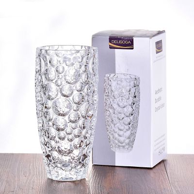 Modern Fashion Living Room Creative Crystal Glass Vase Decoration Home Hallway Bouquet Decoration Gift Set