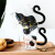 XZ Cat Shape High Borosilicate Glasses with Handle Breakfast Milk Oatmeal Cat-Paw Mug Cartoon Cute Coffee Cup