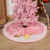 New Christmas Decorations Christmas Tree Skirt Christmas with Lights Pink Rudolf Tree Skirt Home Hotel Decoration