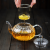 XZ Tea Set Creative Transparent Borosilicate Glass Tea Set Pumpkin Pot Set Glass with Filter Scented Tea Teapot