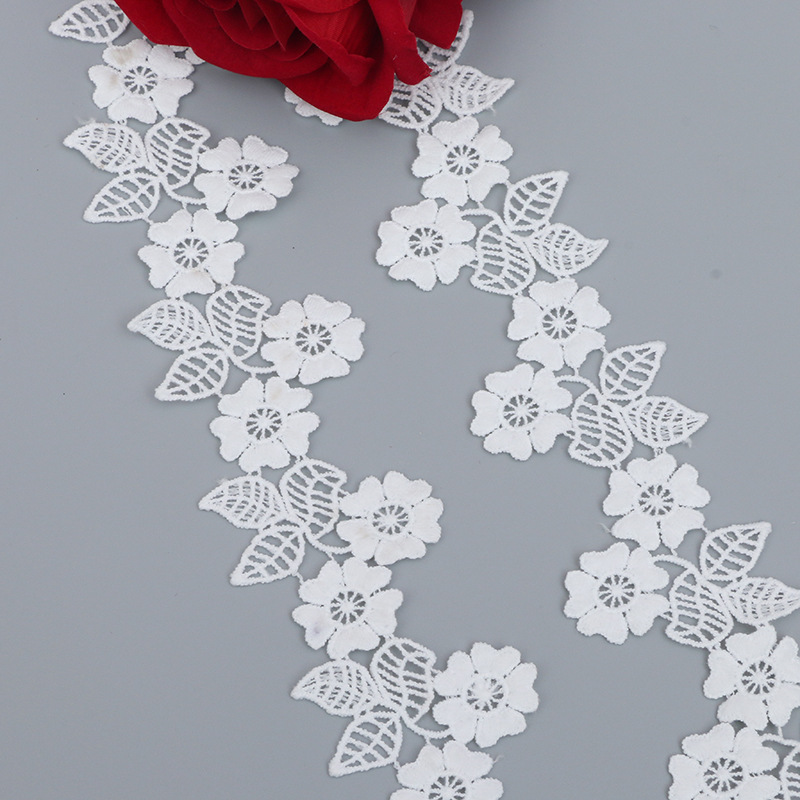 现货水溶牛奶丝5.5cm花边睡衣家居服装饰品配件