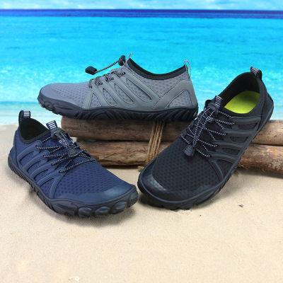 Upstream Shoes Outdoor Fishing plus Size Beach Shoes Men's Summer New Upstream Swimming Shoes Five Finger Wading Shoes Outdoor