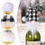 New Christmas Decoration Christmas Red Black Plaid Hat Bottle Cover Christmas Red Wine Bottle Decoration
