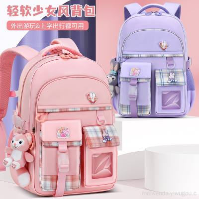 One Piece Dropshipping Student Schoolbag Large Capacity Burden Alleviation Backpack Wholesale