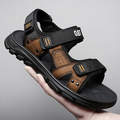 2022 Amoi Outdoor Men's Sandals Portable Outdoor Breathable Beach Shoes Men's Trendy New Products in Stock Sandals