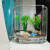 Transparent Small Fish Tank Square Glass Green Dill Hydroponics Container Fish Globe Turtle Jar Thickened Mini Octagonal Square VAT