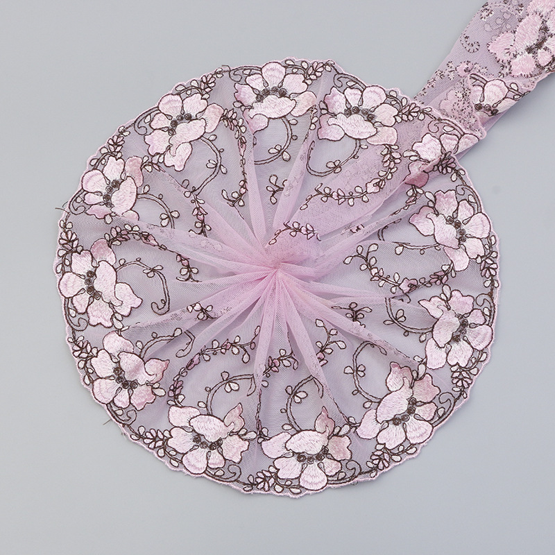 批发直销刺绣蕾丝花边DIY头饰发饰汽车芭比娃娃17cm裙摆热卖直销