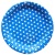 Small Dot Paper Pallet 7-Inch Polka Dot Decorative Plates Disposable Birthday Party Paper Plate Children DIY Barbecue Plate