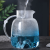 XZ Gradient Blue Borosilicate Glass Mountain Blue Marble Cold Water Bottle Household Silicone Cover Water Pitcher Marble Cup Cover