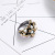 Wish Metal Vintage Pearl Ring Women's Fashion Personality European and American Geometric Ring Wholesale Customization