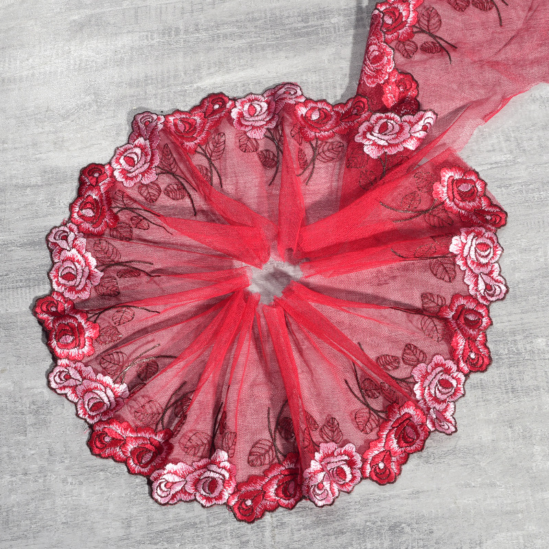 厂家直销刺绣蕾丝花边DIY头饰发饰汽车芭比娃娃14cm裙摆热卖热销