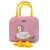 Small Yellow Duck Lunch Bag Cute Cartoon Lunch Box Bag Lunch Bag Handbag Storage Insulated Bag Canvas Lunch Box Bag