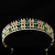 Korean Style Simple Crown Rhinestone Baroque Headdress Hair Hoop Wedding Hair Accessories Headband Catwalk Ornament Bridal Crown