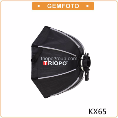 TRIOPO KX-65 soft box speed flash light camera photography