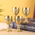 Large Metal European Antique Bronze White Wine Glass Creative Personalized Liquor Home Russian Goblet TASS