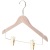 One-Piece Suit Clothes Hanger with Pants Clip Girls' Wear Solid Wood Clothes for Clothing Store Trousers Rack One-Piece Custom Logo