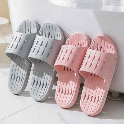 Bathroom Slippers Men's Summer Indoor Bath Non-Slip Leaking Quick-Drying Couple Household Bathroom Hotel Slippers Women