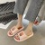 Women's Summer Slippers Home Indoor Home Couple Trend Shit Feeling Thick Bottom Non Slip Outdoor Men's Slippers