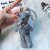 Creative Plaid Bear Keychain Cute Cartoon Doll Key Pendant Chain Women's Bags Bag Charm Gift Hand Companion