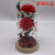 Factory Direct Sales 2022 Mother's Day Carnation Glass Cover LED Lamp Preserved Fresh Flower