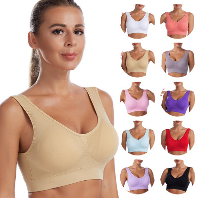 Sports Underwear Women's Running Beauty Back plus Size Sports Bra Wireless Vest Yoga Sports Bra