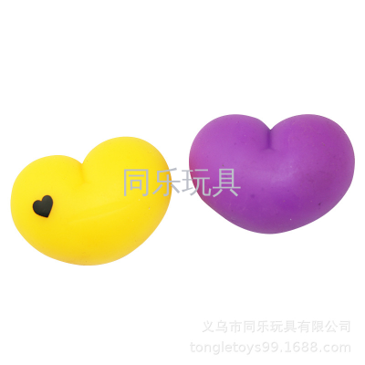 Promotional customized lovely heart shape stress ball with customized logo accepted