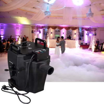 Stage Dry Ice Machine 3000W Wedding Event Smoke Making Machine Bar KTV Performance Atmosphere Equipment Ground Smoke Machine Sprayer