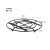 Nordic Ins Wrought Iron Western Food Household Minimalist Waterproof Oil-Proof Gilding Creative Insulation Pad Bowl Bottom Mat Plate Mat