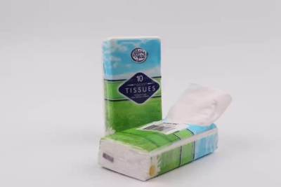 Original Wood Pulp 10 Packet Tissue Pocket Handkerchiefs Pap