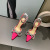 Women's High Heel Sandals 2021 Spring and Autumn New Fashion Shoes Heels Bow Rhinestone Satin Stiletto Heel Women's Fashion Shoes