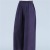 Summer Middle-Aged and Elderly Women's Pants Pure Color Cotton and Linen Wide-Leg Pants Thin Cropped Pants Loose Large Size Culottes Big Leg Swing Pants