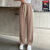 Ice Silk Wide-Leg Pants Women's Summer Trousers High Waist Loose and Slimming Drooping Straight Pants Versatile Casual Fashion Mop Pants